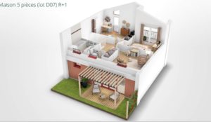 villa en Nue propriété à Mérignac