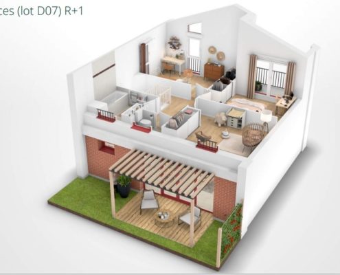 villa en Nue propriété à Mérignac